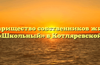 Товарищество собственников жилья «Школьный» в Котляревской