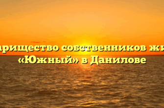 Товарищество собственников жилья «Южный» в Данилове