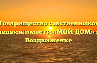 Товарищество собственников недвижимости «МОЙ ДОМ» в Воздвиженке
