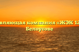 Управляющая компания «ЖЭК 12/1» в Белоусове