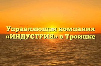Управляющая компания «ИНДУСТРИЯ» в Троицке