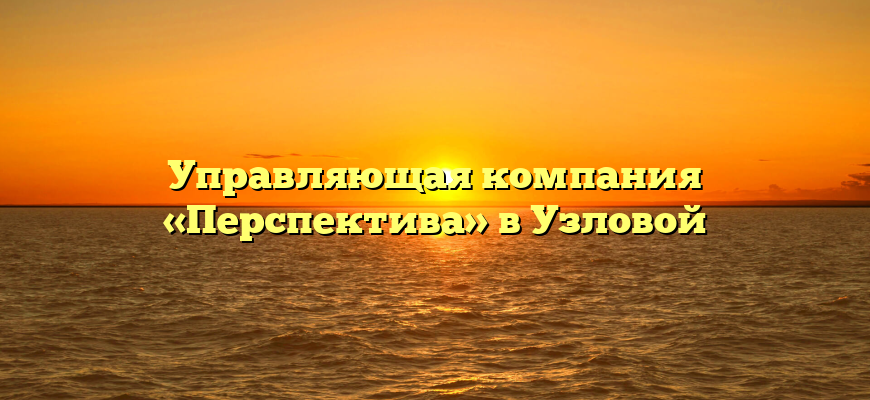 Управляющая компания «Перспектива» в Узловой