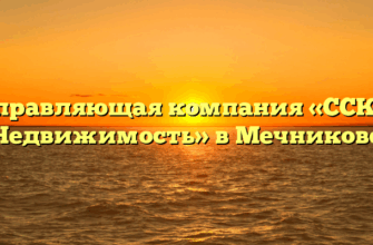 Управляющая компания «ССК — Недвижимость» в Мечникове