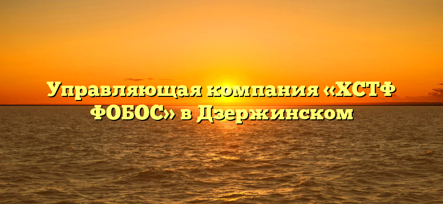 Управляющая компания «ХСТФ ФОБОС» в Дзержинском