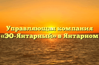 Управляющая компания «ЭО-Янтарный» в Янтарном
