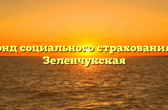 Фонд социального страхования — Зеленчукская