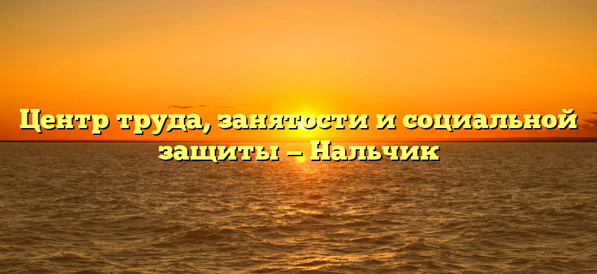 Центр труда, занятости и социальной защиты — Нальчик